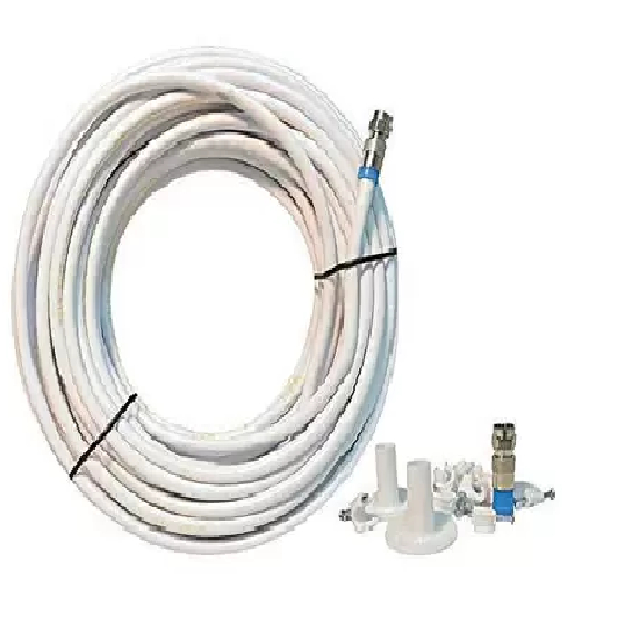 Kit Cabo Coaxial Rg6 15 metros completo Instalação