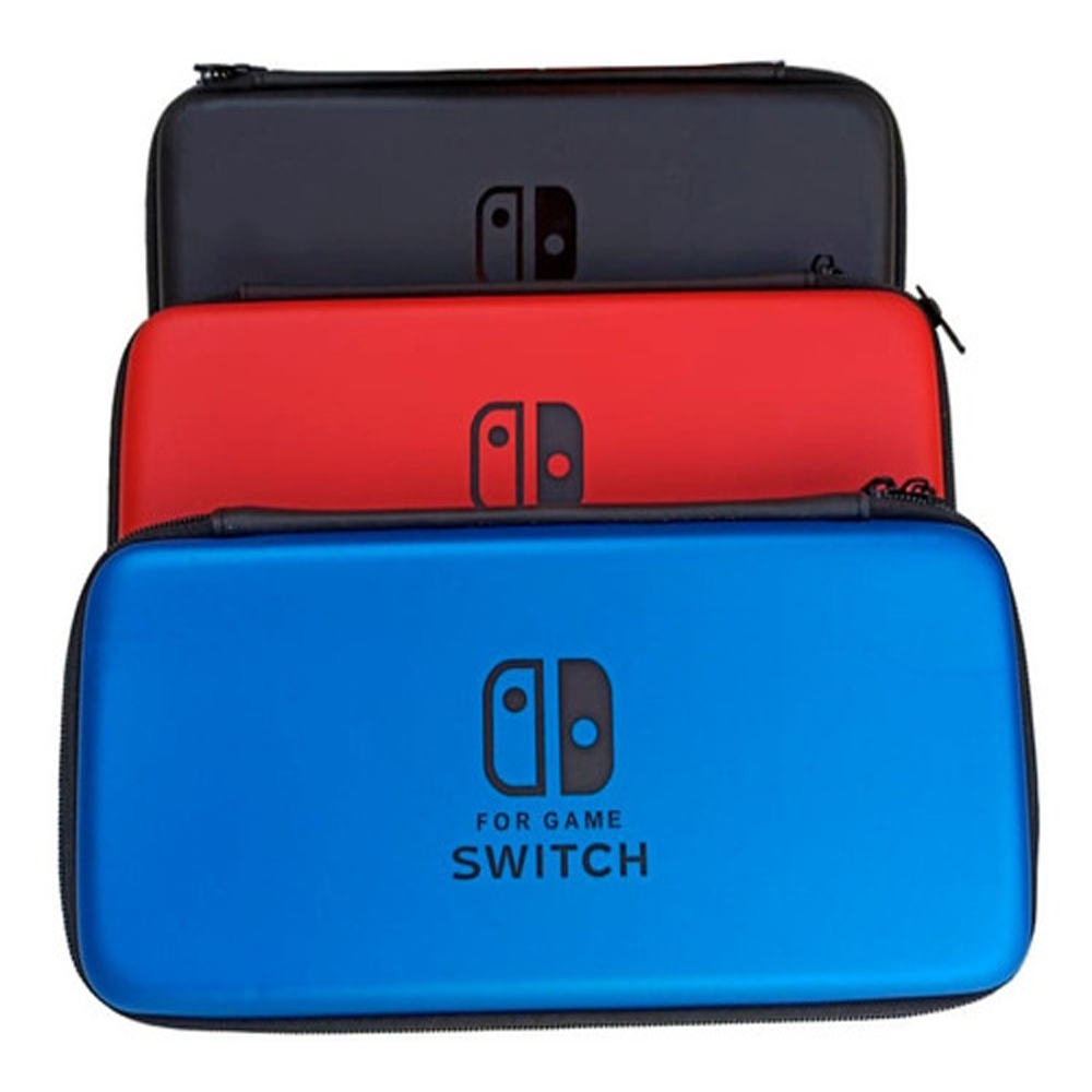 Case Bag Capa Rígida Estojo de Viagem Compatível Console Nintendo Switch Fechamento Zíper Portátil