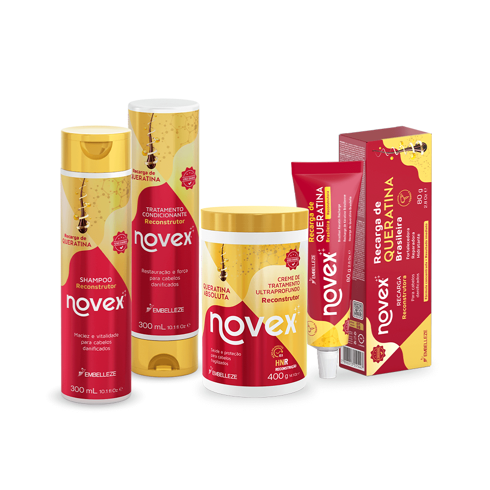 KIT NOVEX RECARGA DE QUERATINA TRATAMENTO ULTRAPROFUNDO