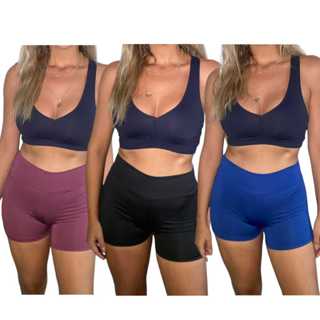Shorts Legging de Suplex Fitness Bermuda Feminina Academia Ótima Qualidade