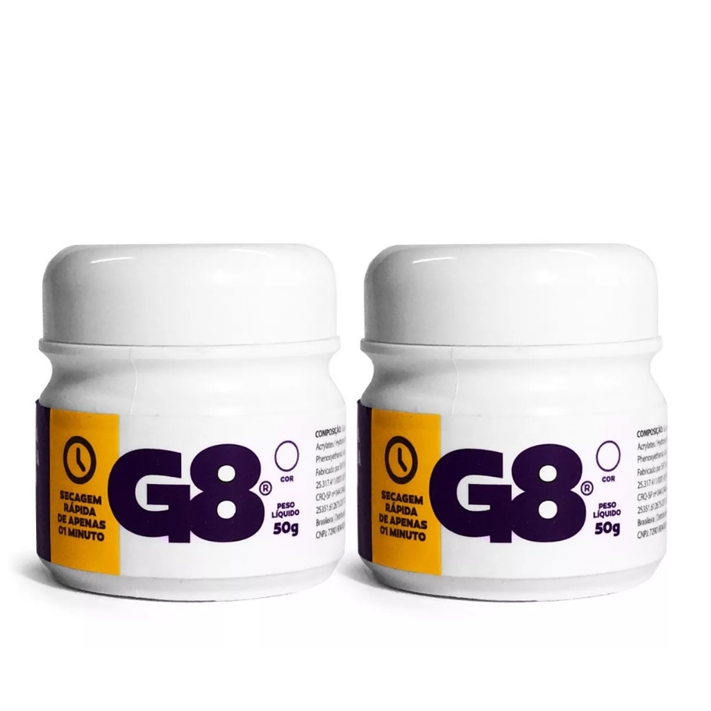 Cola Gel Megahair Fita Adesiva G8 Termo Ativada 50gr-02unid