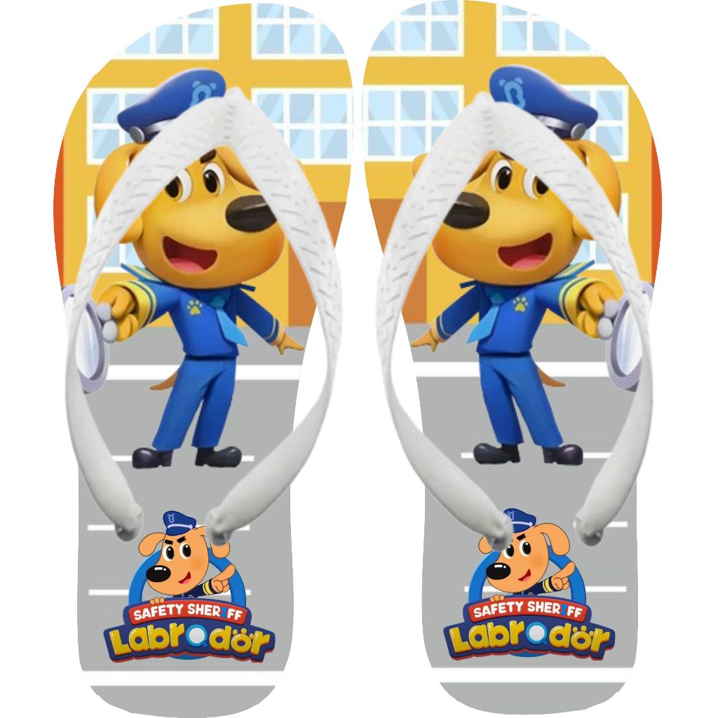 Chinelo Personalizado Detetive Labrador Desenho Infantil Presente Promoção Sandalia em Oferta na Shopee