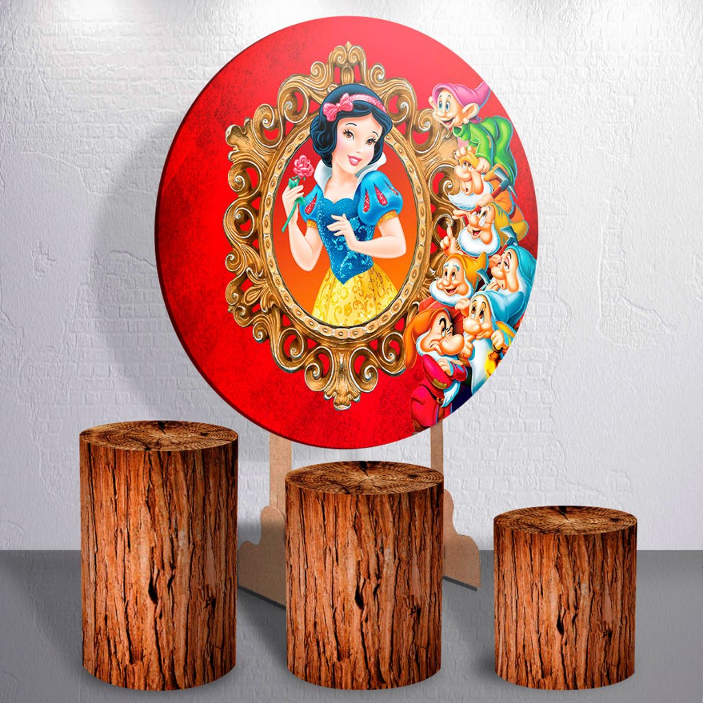 Magia e Encanto Capas De Cilindro  Espelho Mágico Princesa Neve Decoração Perfeita Kit Ou Avulso