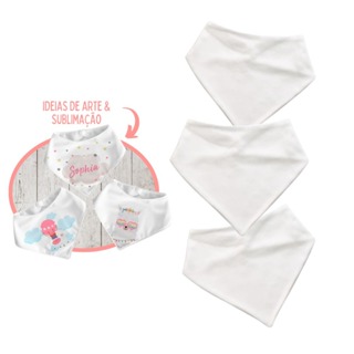 Babador Bandana Sublimação Poliéster Com Elastano Kit 3 em Oferta na Shopee