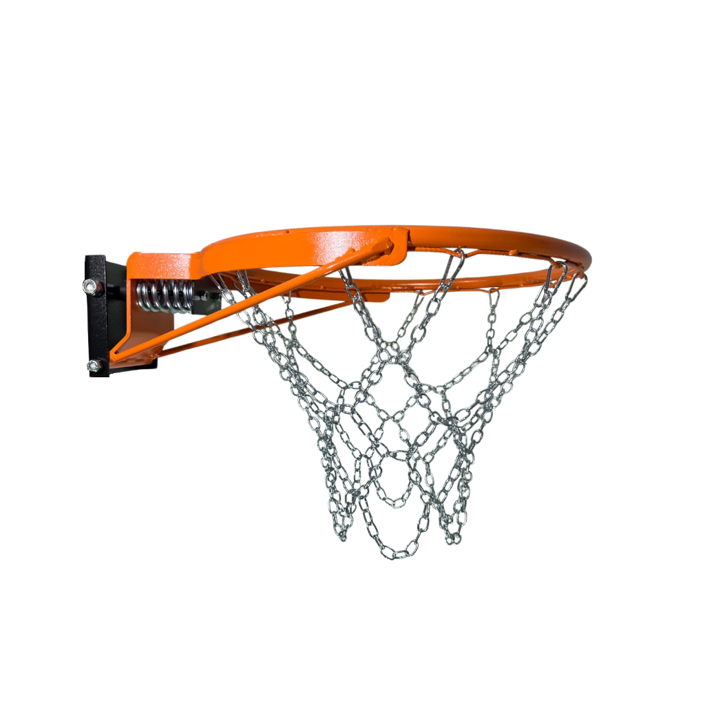Aro De Basquete Oficial Retrátil com Molas E Rede Corrente Aço