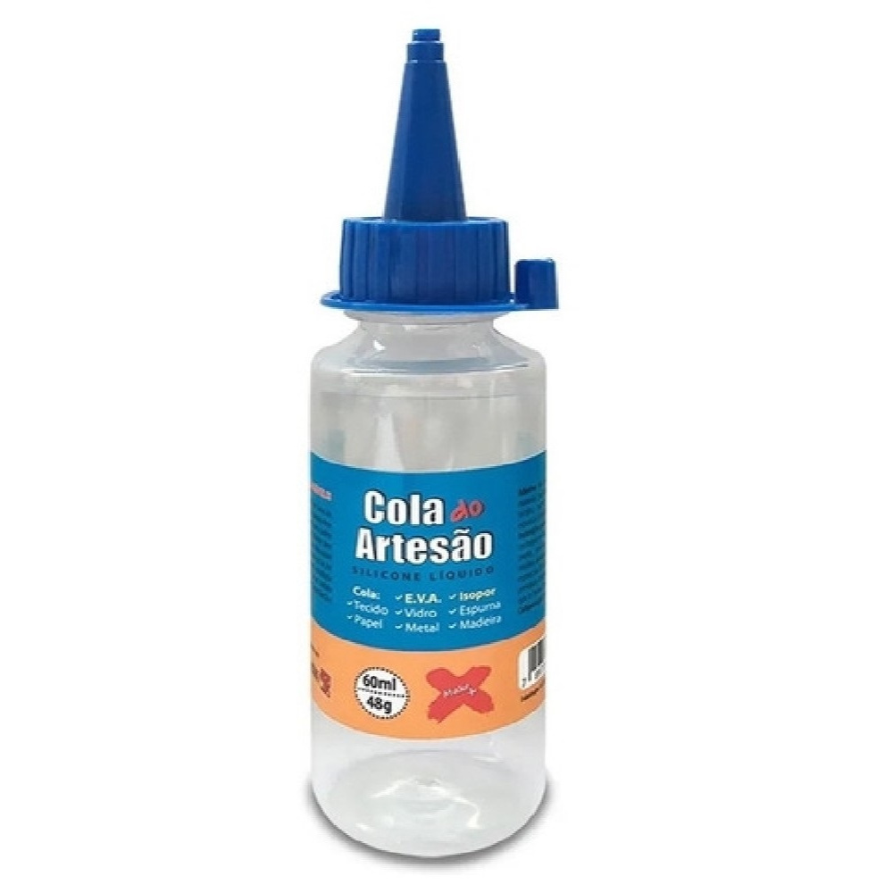 Cola Do Artesão Silicone Líquida 60ml - 01 unidade em Oferta na Shopee