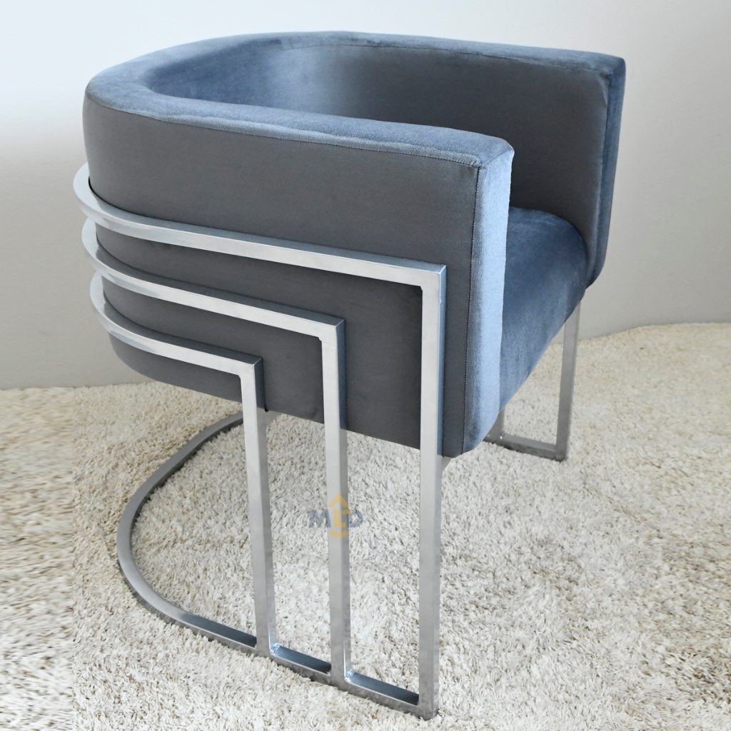 Poltrona Tecido luxo Modelo Betina veludonDourada Decorativa sofa Sala de estar Recepção Banquetas