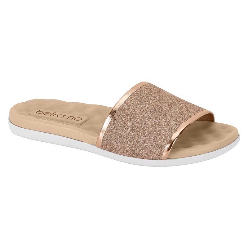 Rasteirinha Feminina Chinelo Slide Brilho Beira Rio 8360353