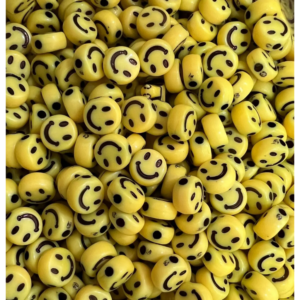 MIÇANGA INFANTIL SMILE Amarelo P/ Pulseiras - Aprox 600 Pçs