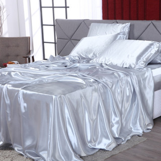 Jogo de Cama em Cetim 4 Peças Toque Macio e Sedoso Tamanho Casal Queen e King em Oferta na Shopee