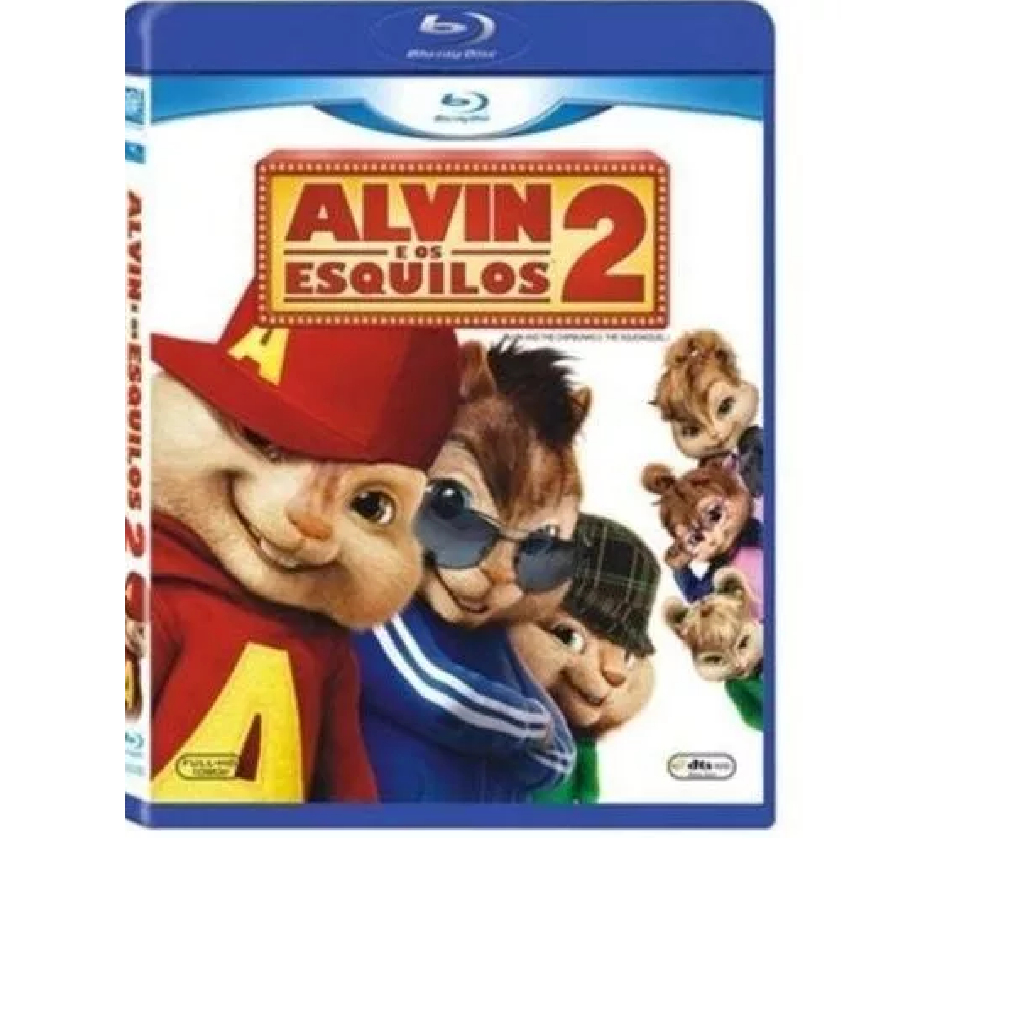Blu-ray -Alvin E Os Esquilos 2 - Jason Lee - Zachary Levi lacrado