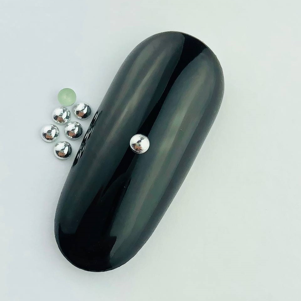 Pedraria de Unha, Dome Prata 2mm – 200pcs em Oferta na Shopee