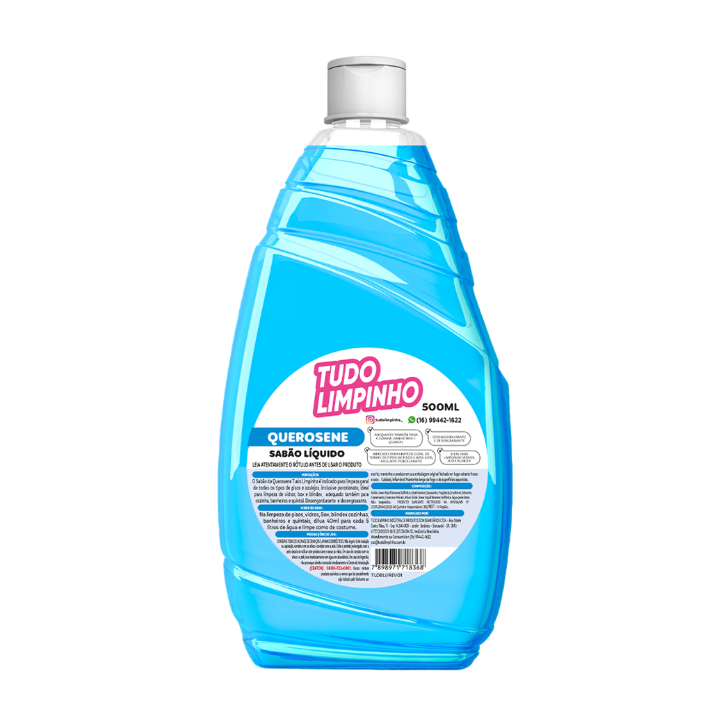 SABÃO DE QUEROSENE TUDO LIMPINHO LIMPA PISOS 500ML