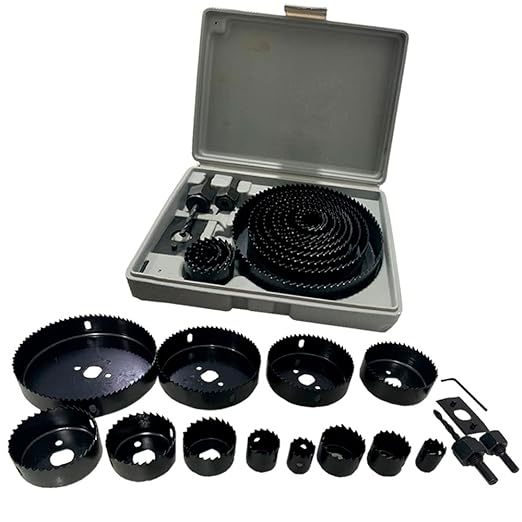 Jogo Kit Serra Copo 16 Peças 19 A 127mm P/ Madeira Gesso e Pvc + Estojo Profissional em Oferta na Shopee