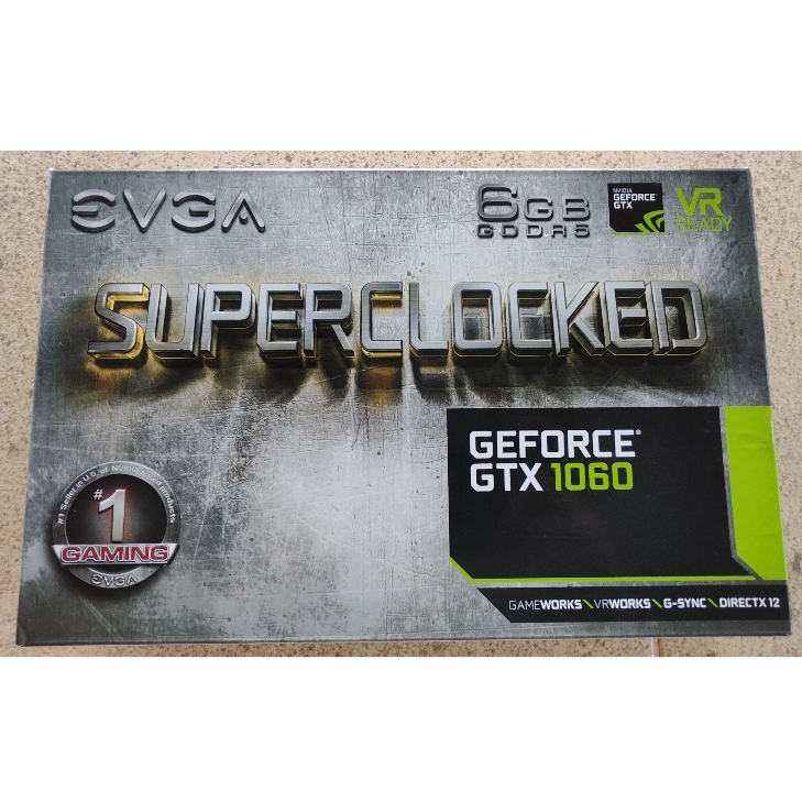 Caixa Geforce GTX 1060 6GB GDDR5 (Poster, Manuais, CD, Cabo de Energia e Adesivos)
