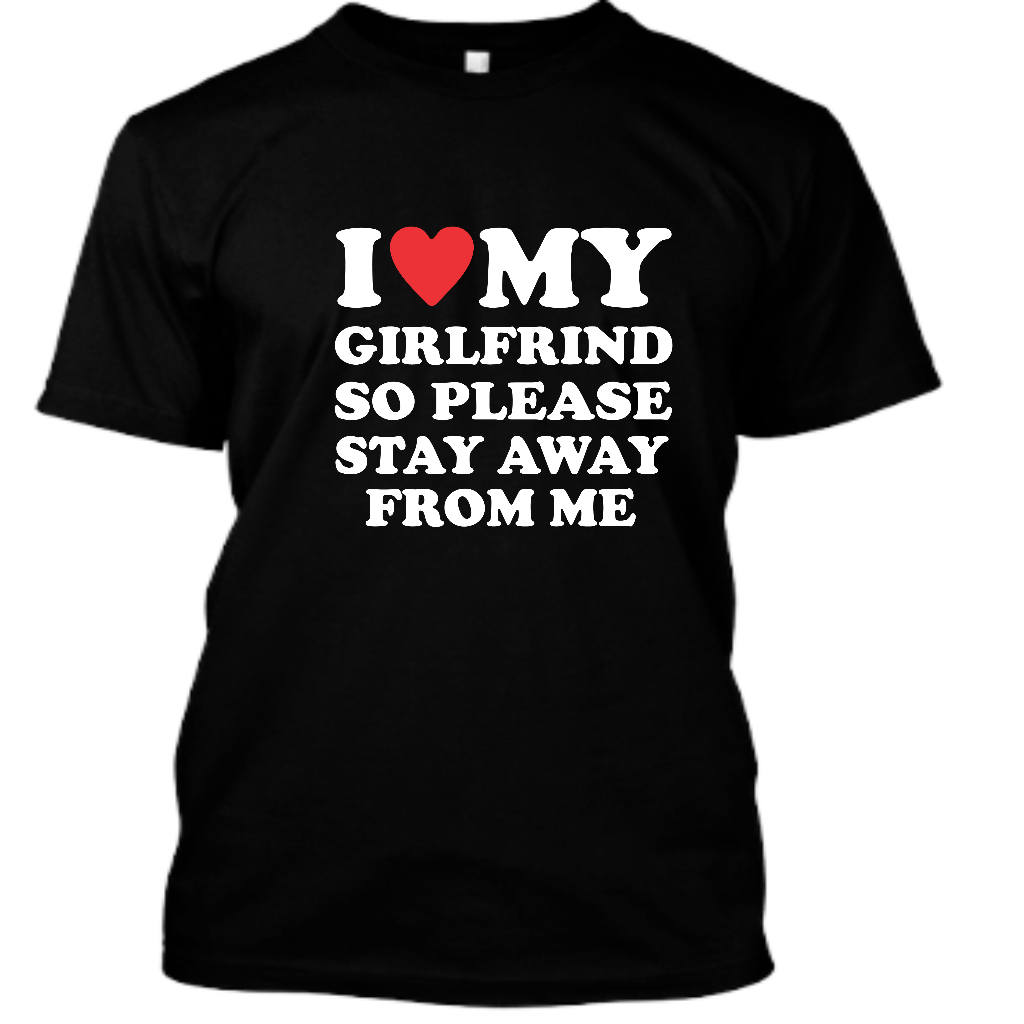 Kit 2 Eu amo meu namorado camiseta para homens, eu amo minha namorada