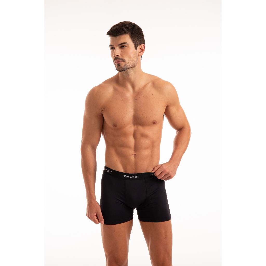 Kit com 10 Cuecas Boxer Box Microfibra Masculinas