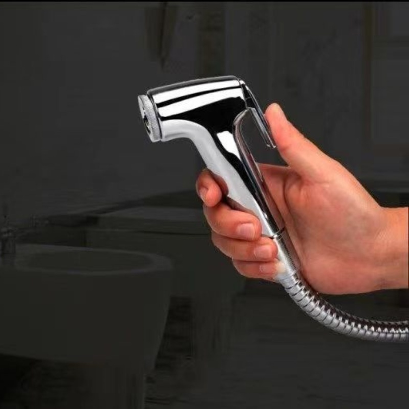 Ducha Higiênica Para Banheiro Completa Luxo  Inox núcleo da válvula de cobre 1,2m Chuveirinho Privada