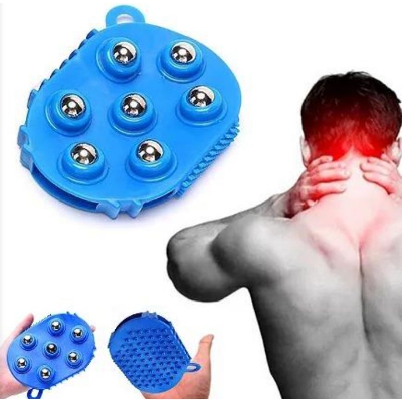 Luva Massageadora Corporal Manual Com 7 Esferas