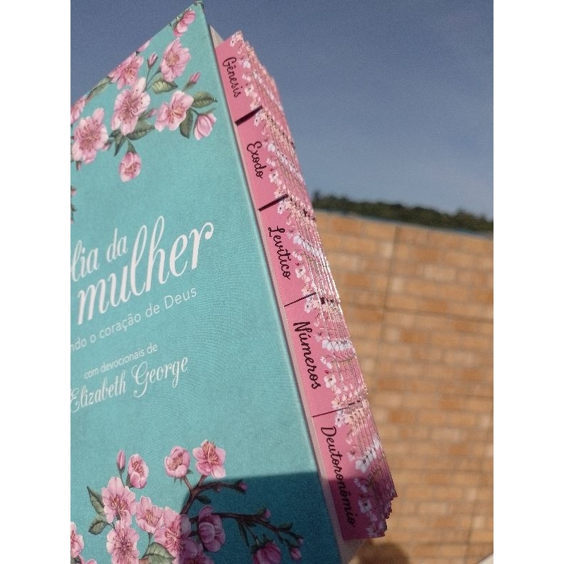 Abas divisórias adesivas para bíblia, rosa com flores na ponta/Envio imediato em Oferta na Shopee