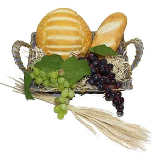 Kit Santa Ceia Com Pão Broa Milho, Uvas e Trigo em Oferta na Shopee