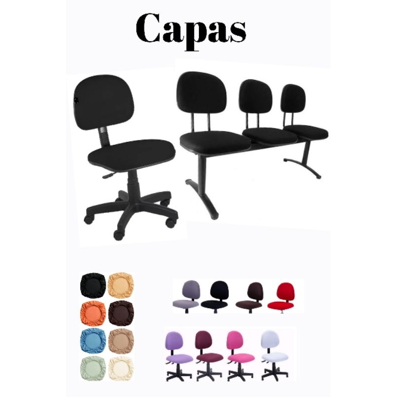 1 Capa Para Cadeira De Escritório Ótimo Ajuste em Oferta na Shopee