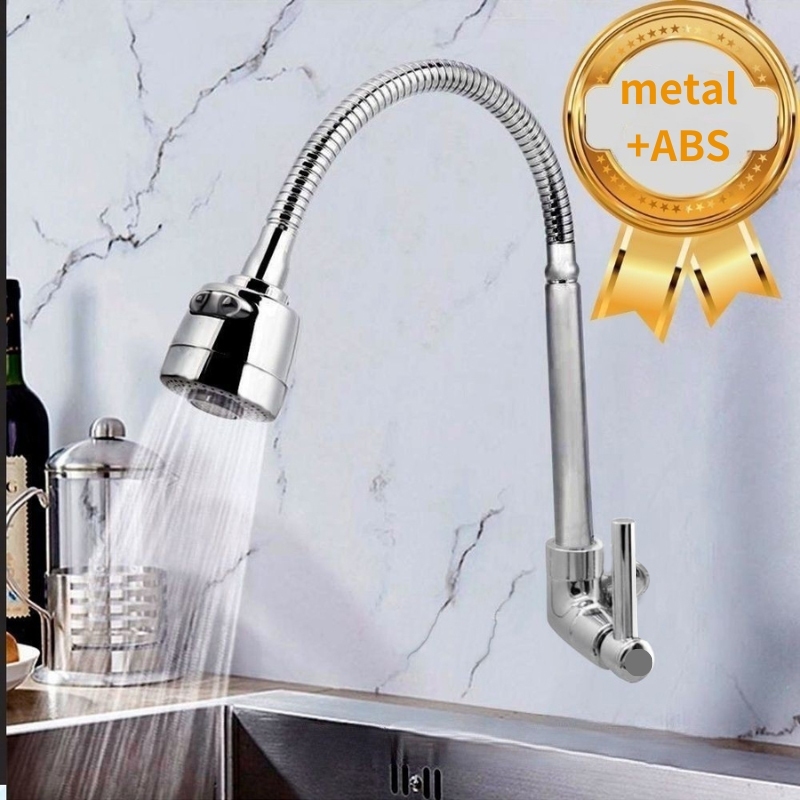 Torneira Gourmet Flexível de Parede METAL Inox Cozinha gourmet Chuveirinho Cozinha Parede Com Interface 1/2 em Oferta na Shopee