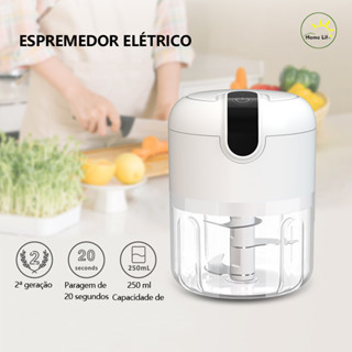 250 ML Mini Processador Elétrico Moedor Carne Vegetais Alho Fruta Amendoim Recarregável