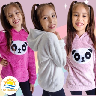 Casaco Panda Infantil Menina Casaco Ted Tedy Pelúcia em Oferta na Shopee