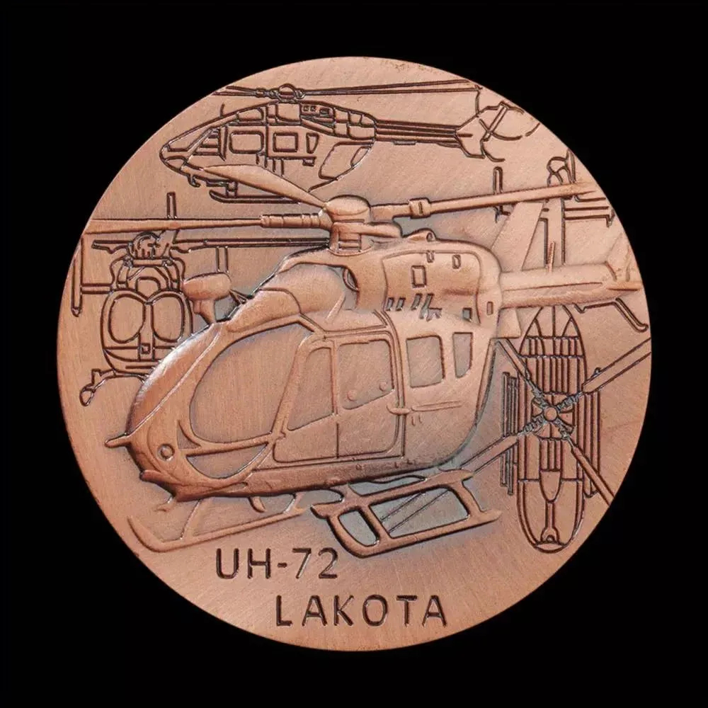 Moeda Lakota Us Army Challenge Coin, Cobre