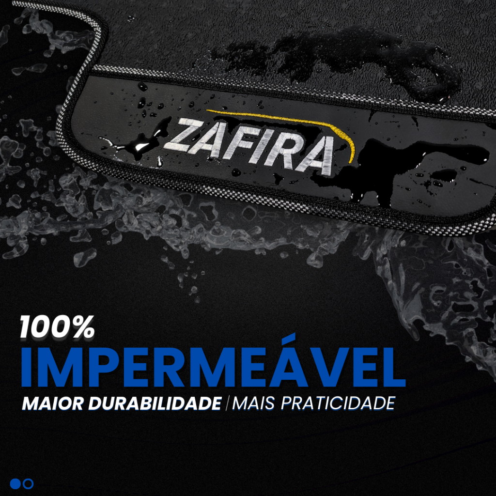 Tapete Borracha Zafira Expression 2001 2002 2003 a 2012 Automotivo Traseiro Inteiriço Linha Premium