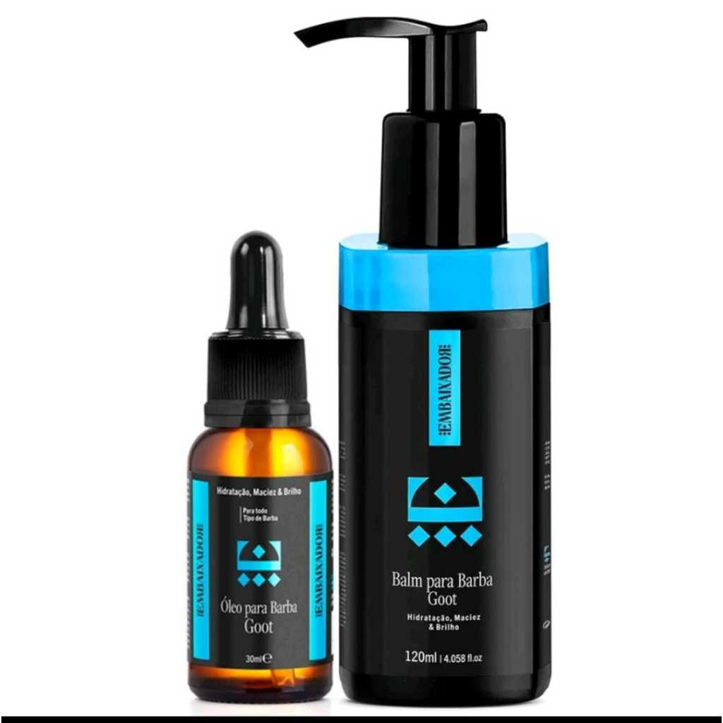 kit 01 Óleo para Barba Goot + Balm Goot Embaixador 120ml