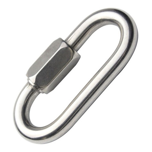 Mosquetão Aço Carbono Galvanizado 9x83mm 900kg Trava Rosca