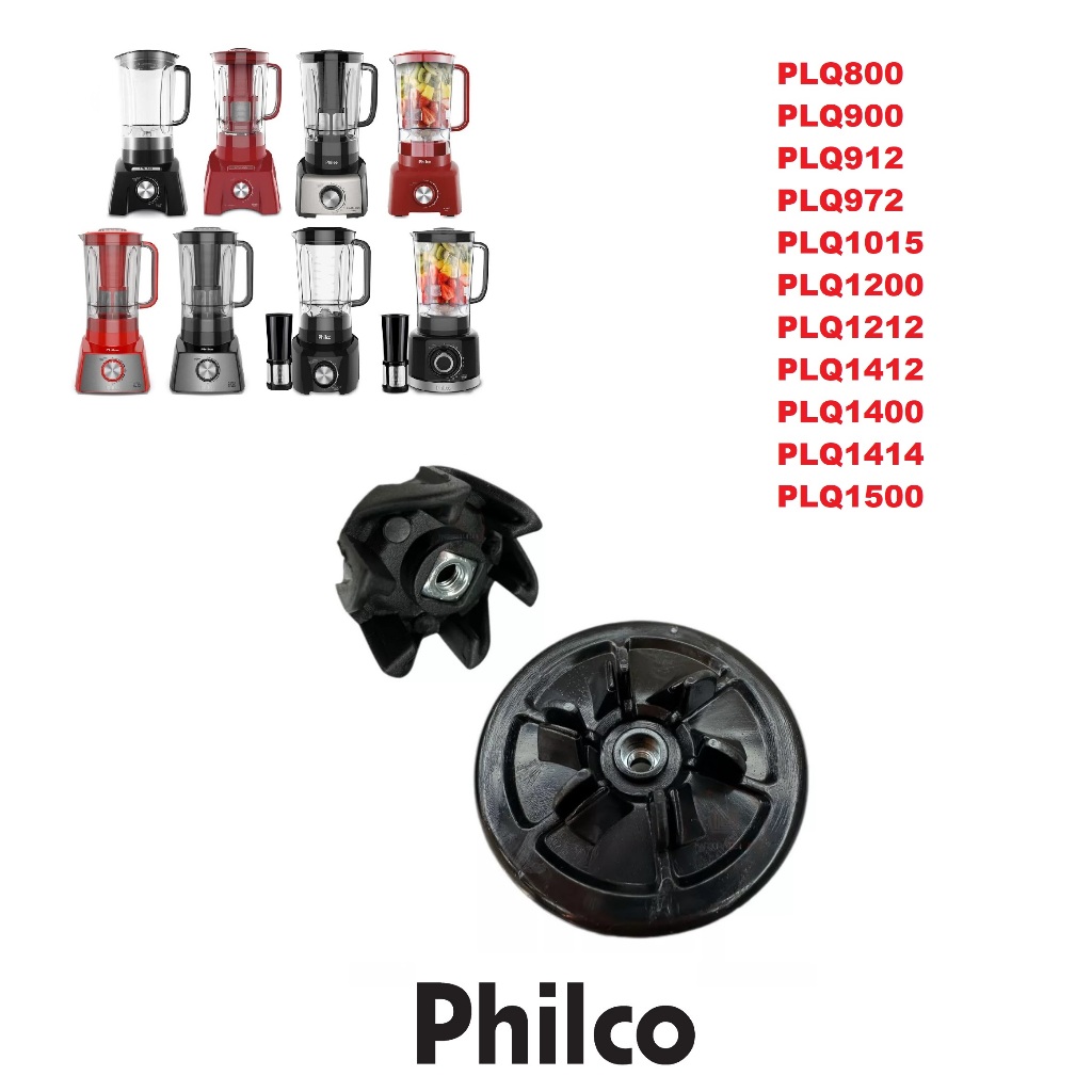 Arraste reforçado do Copo e motor Liquidificador Philco PLQ800 PH1000 PLQ972 PLQ1400