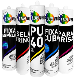 Adesivo Silicone Selante De Poliuretano PU 40 Sela Trinca Fixa Cuba Espelho Parabrisa 360g Uso Geral