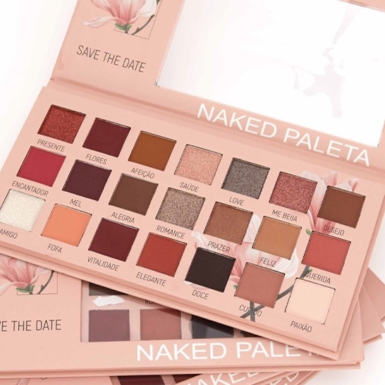 Paleta De Sombras Naked / Paleta de Sombras Rose and Alex / 21 Cores - Febella
