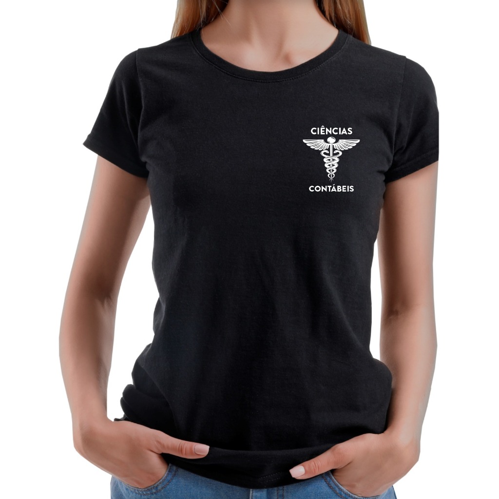 Camiseta Ciências Contabeis T-shirt Blusa Curso Contador Contabilidade Camisa ou Baby Look