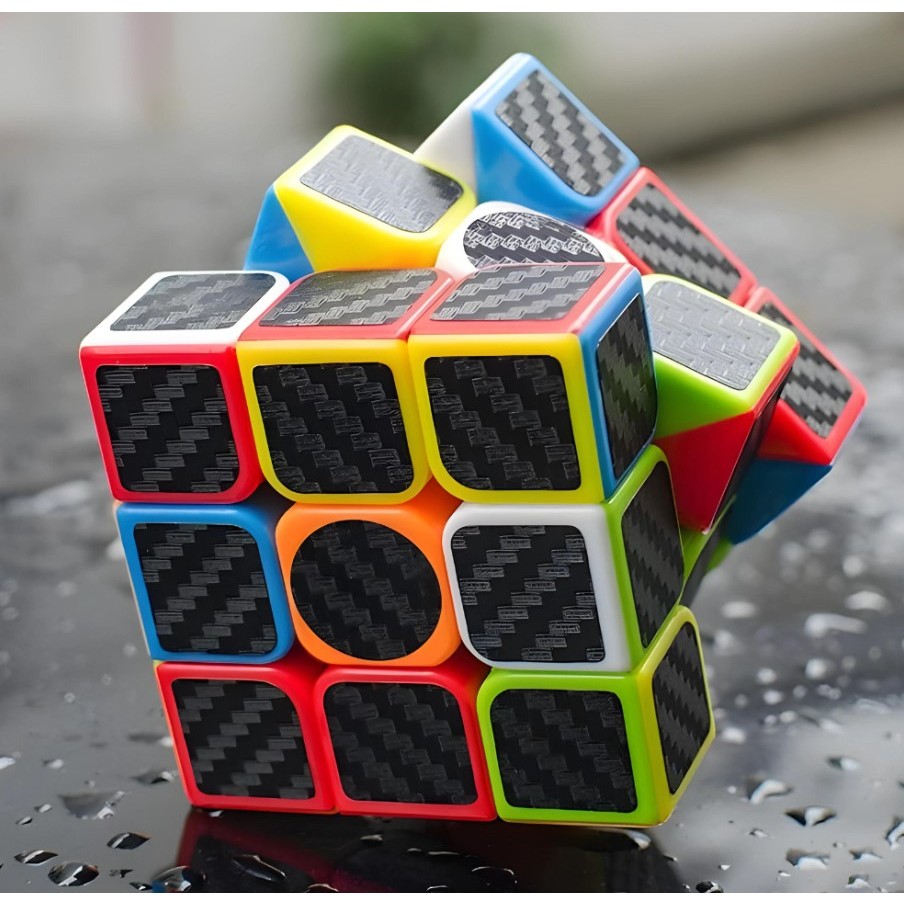 Cubo Mágico  Profissional Jogo Dado 5x5 brinquedo oferta Fanxin Black Carbon OFERTA