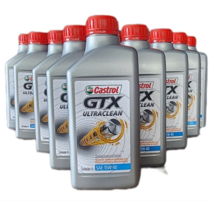 15w40 kit 04 lts Óleo Castrol Gtx UltraClean Semissintetico