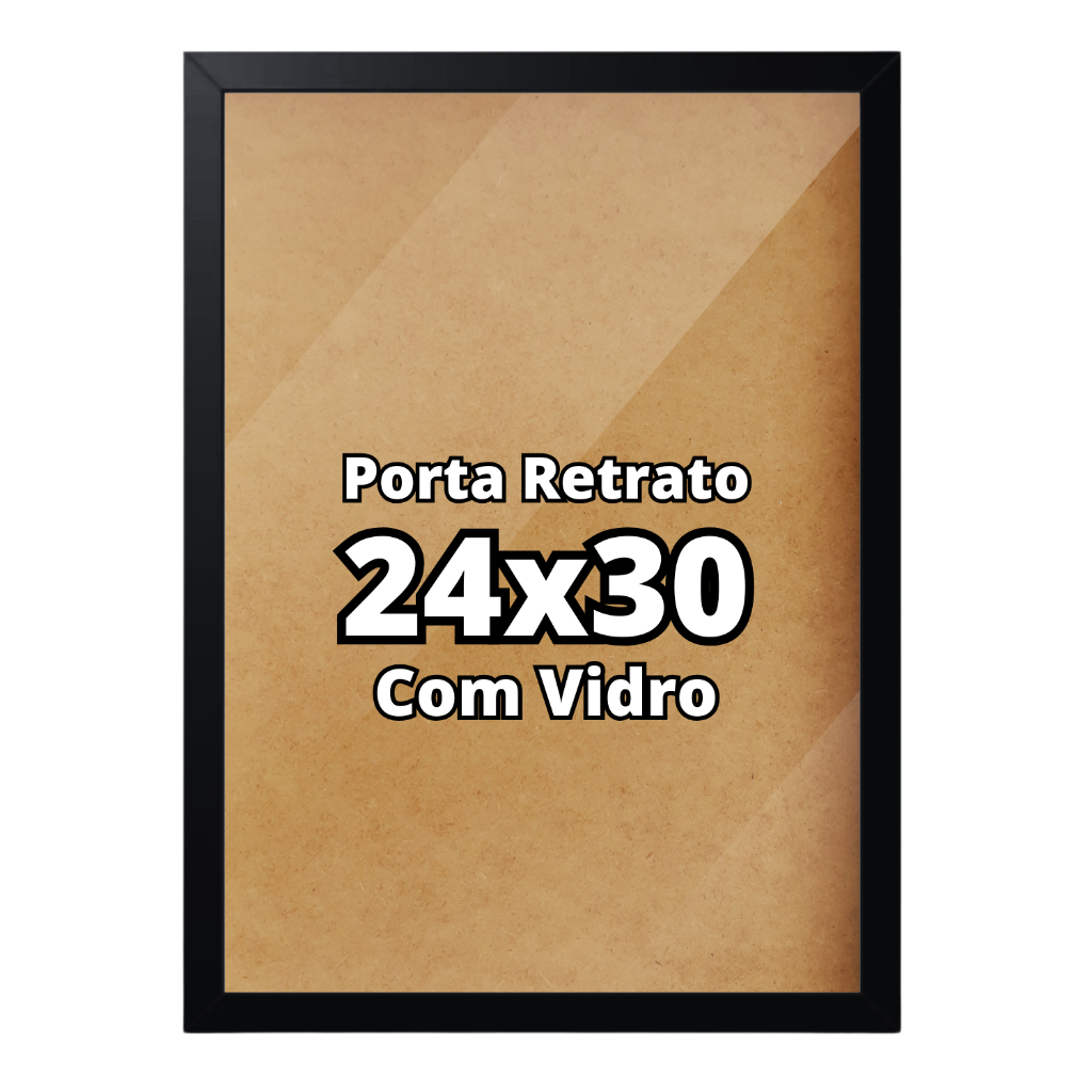 Porta Retrato 24x30 Com Vidro Mesa e Parede em Oferta na Shopee