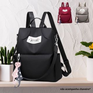 Mochila Bolsa Feminina Com Alça e Forro Escolar Viagem Faculdade Magali Dia Das Mães