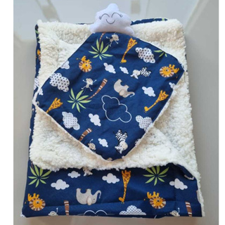 Kit Coleção safari manta cobertor para bebe + 1 naninha em Oferta na Shopee