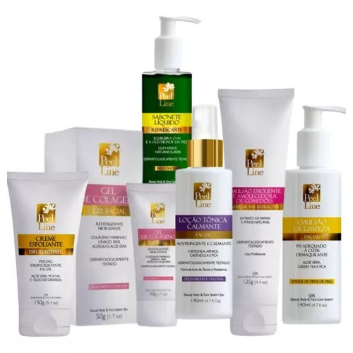 Kit Limpeza De Pele Profissional Peelline 6 Itens Rende 100x em Oferta na Shopee
