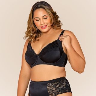 Sutiã sem Bojo Firmador com Aro Reforçado de Sustentação Dilady Alças Largas Detalhe Rendado em Oferta na Shopee