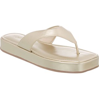 Flat Feminina Chinelo De Dedo Plataforma Papete Confortáve Flatform Brilho Puffer Moda Promoção Original Sofioli