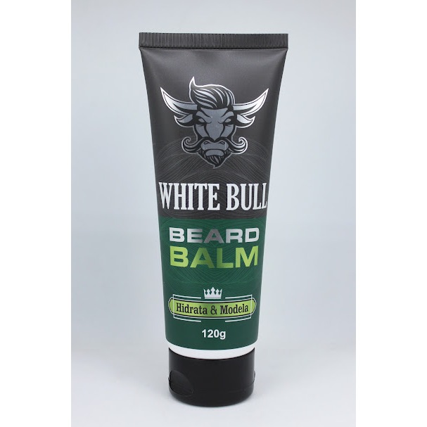 Balm para Barba Beard Balm 120g White Bull - Hidrata e modela os fios da barba e bigode