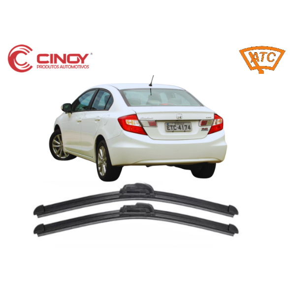 Par De Palhetas para Limpador De Parabrisa Dianteiro para Honda Civic 2013 2014 2015 2016 em Oferta na Shopee