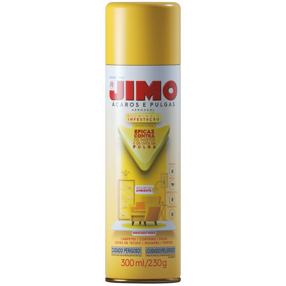Jimo Anti Pulgas Ácaros E Carrapatos Spray Aerosol 300 ml