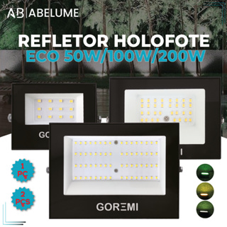 Holofote Refletor Led ECO Pro 200W Branco Frio 6500K (Luz Branca)  Branco Quente (Luz Amarela) Verde (Luz Verde) | IP65 em Oferta na Shopee