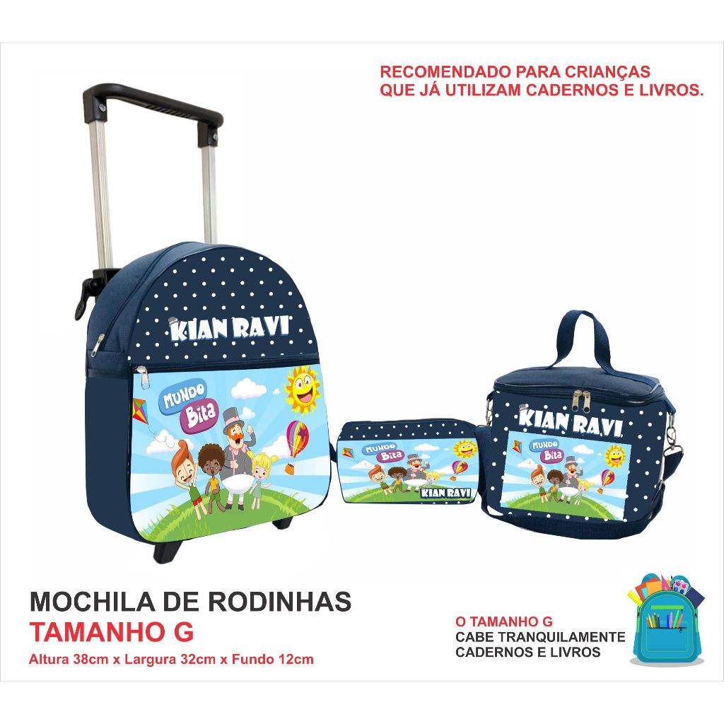 Kit Mochila Mundo Bita: Onde Comprar | BuscaProdutos